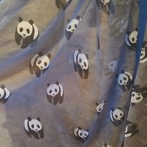 Gray Panda Scarf